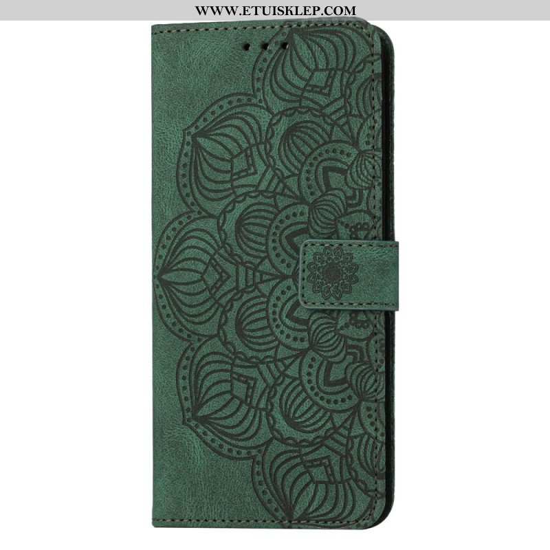 Etui Folio do Samsung Galaxy S23 Plus 5G z Łańcuch Paskowata Mandala